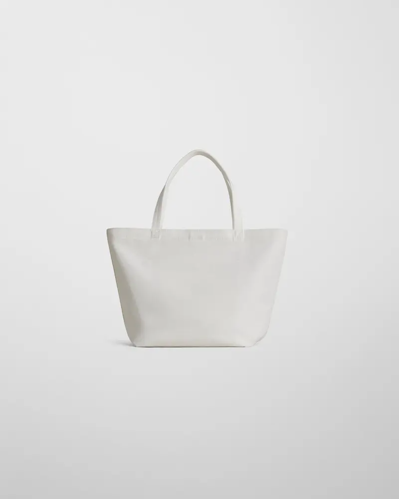 Paper White Japanese Canvas Cabas Bag