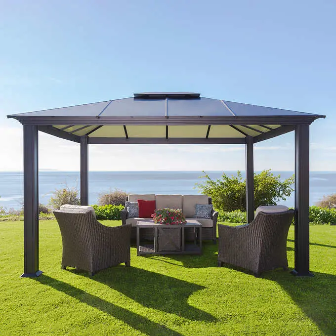 Paragon Santa Monica Aluminum Gazebo – Modern, Stylish Outdoor Shade Solution
