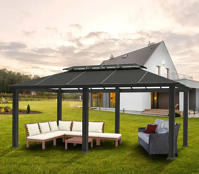 Paragon Santa Monica Aluminum Gazebo – Modern, Stylish Outdoor Shade Solution