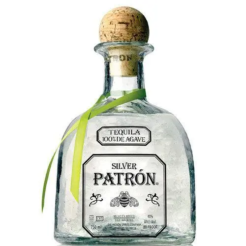 Patrón Silver Tequila – 750ml Unaged 100% Blue Weber Agave Tequila