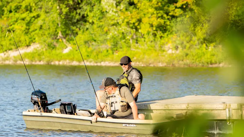 Pelican Intruder 12-Foot Lightweight Aluminum Jon Boat – Designed for Fishing and Hunting Adventures