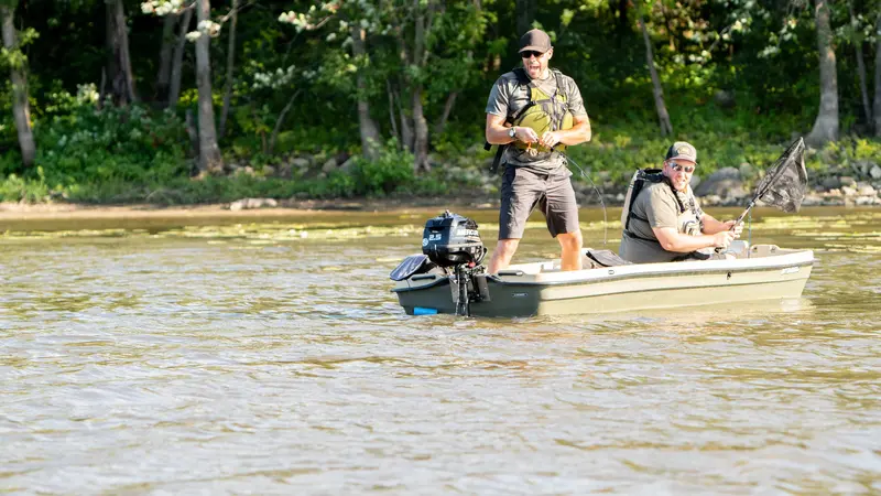 Pelican Intruder 12-Foot Lightweight Aluminum Jon Boat – Designed for Fishing and Hunting Adventures