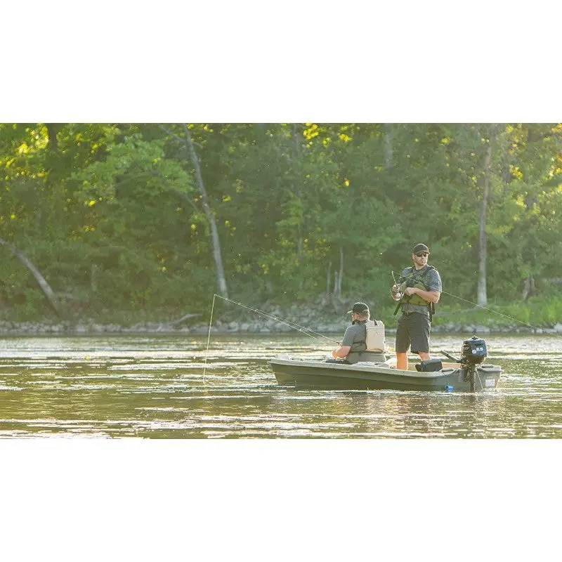 Pelican Intruder 12 ft Jon Boat – Lightweight Aluminum Fishing Vessel Featuring Flat Deck Layout