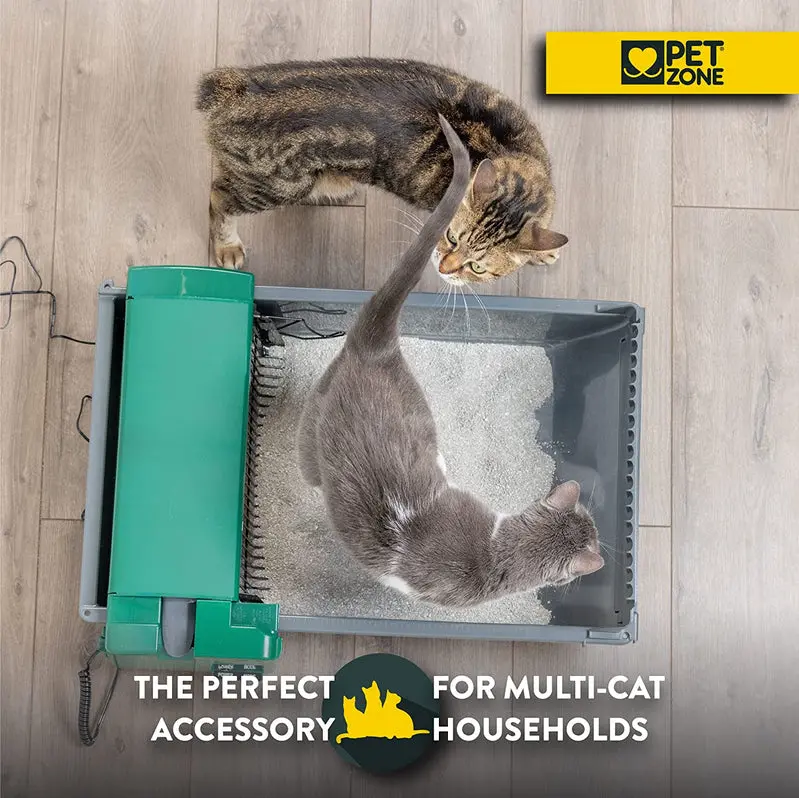 Pet Zone Smart Scoop Self-Cleaning Litter Box – No Subscription or Refills Needed