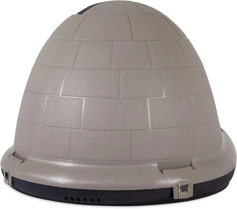 Petmate Indigo Igloo Dog House – Extra-Large, USA-Made All-Weather Shelter from 90% Recycled Materials