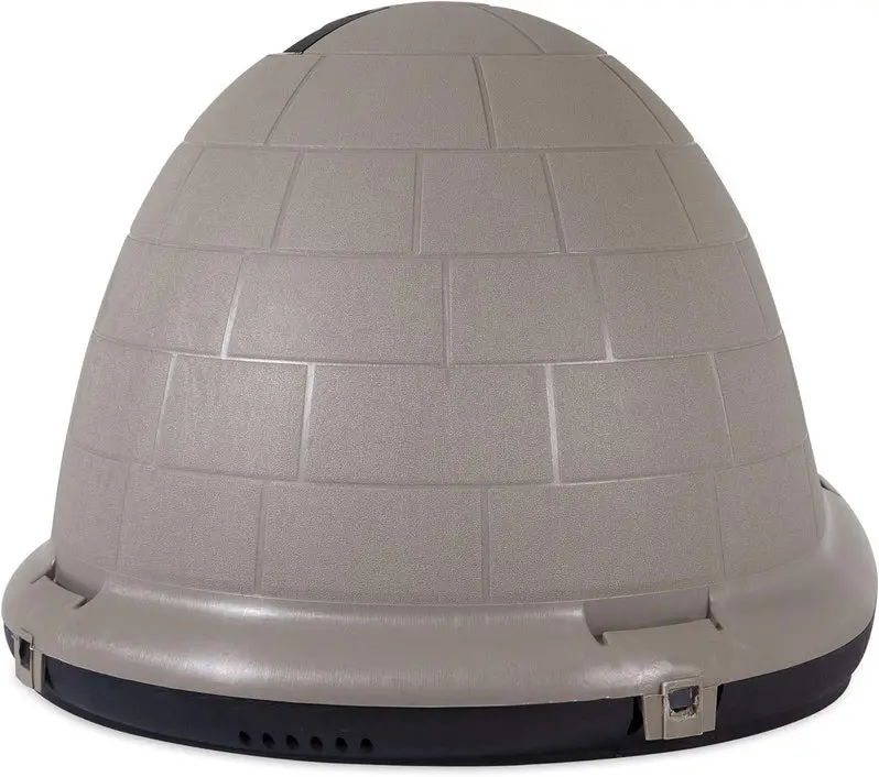 Petmate Indigo Igloo Outdoor Dog House for XL Breeds (90–125 lbs) | Weatherproof Shelter Made in USA with 90% Recycled Content