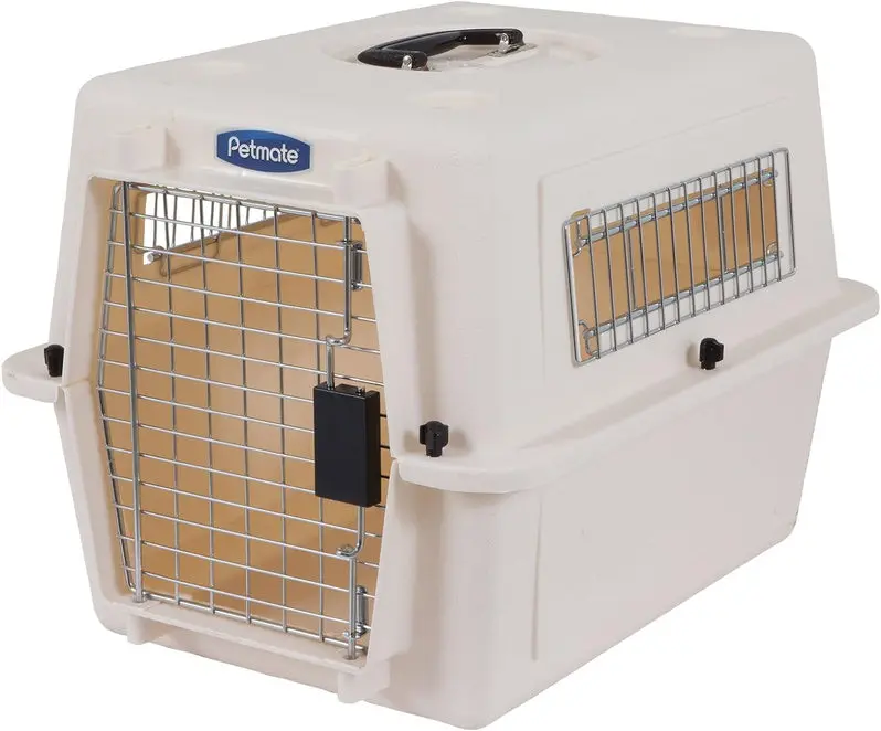 Petmate Ultra Vari Heavy-Duty Travel Crate for Extra-Large Dogs (90–125 lbs) | Eco-Friendly USA-Made Crate from Recycled Materials | 48-Inch Long