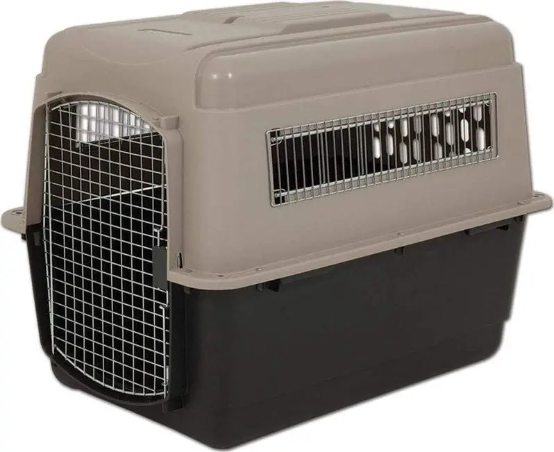 Petmate Ultra Vari Heavy-Duty Travel Crate for Extra-Large Dogs (90–125 lbs) | Eco-Friendly USA-Made Crate from Recycled Materials | 48-Inch Long