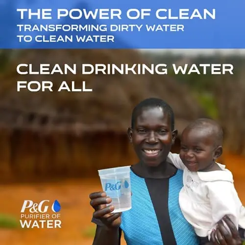 P&G Purifier of Water Emergency Packets – 240-Count Portable Water Purification Kit for Camping and Emergencies