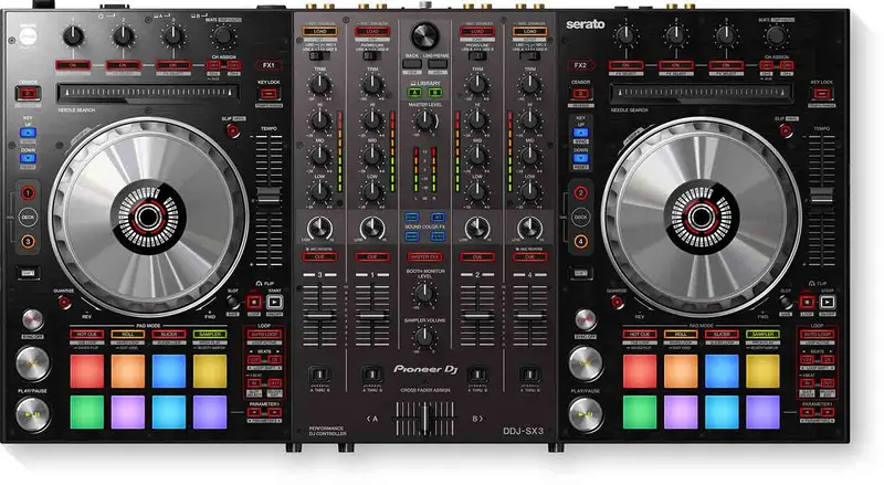 Pioneer DJ DDJ-SX3 B-Stock Serato DJ Pro Controller – 4-Channel Refurbished DJ Console