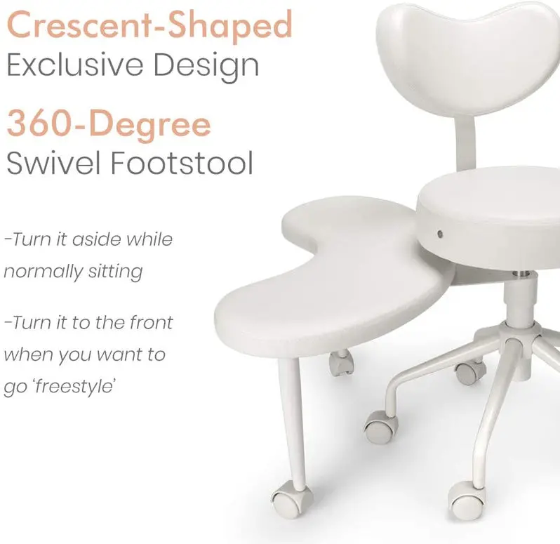 Pipersong Ergonomic Meditation and Desk Chair – Height-Adjustable Cross-Legged Seating with Lumbar Support