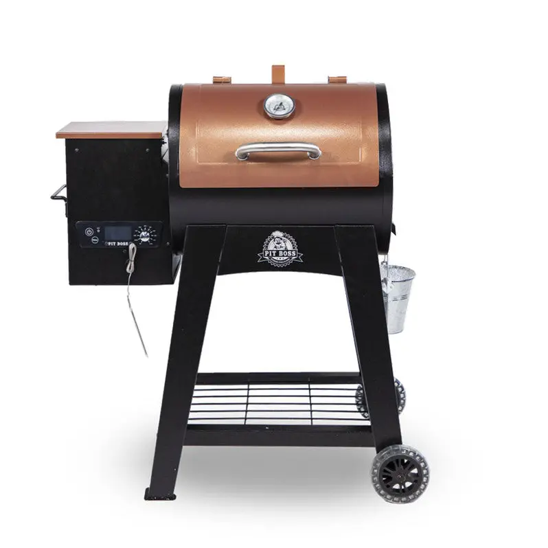 Pit Boss Lexington Pellet Grill & Smoker – 540 Sq. In. Wood-Fueled BBQ Unit with Flame Broiler and Integrated Meat Probe