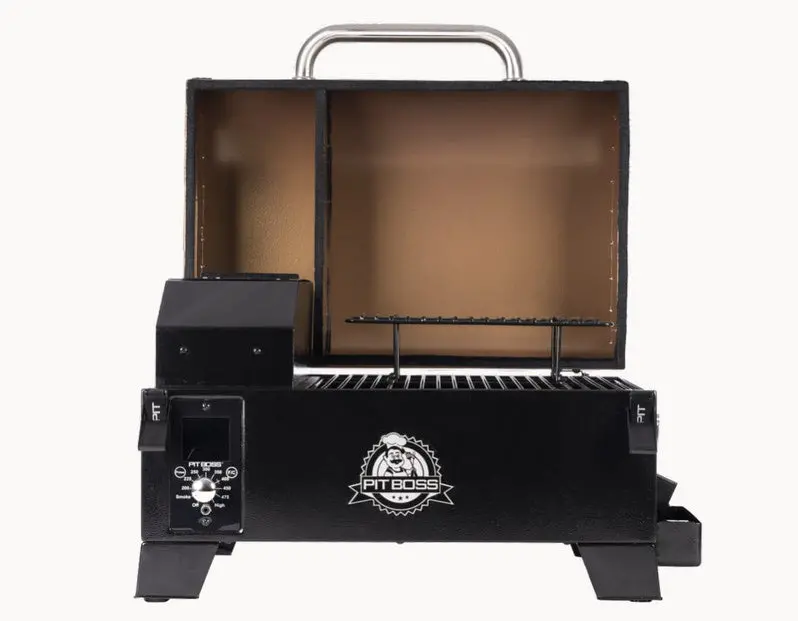 Pit Boss Portable Pellet Grill – Tabletop Copper-Finished Smoker and Grill Combo