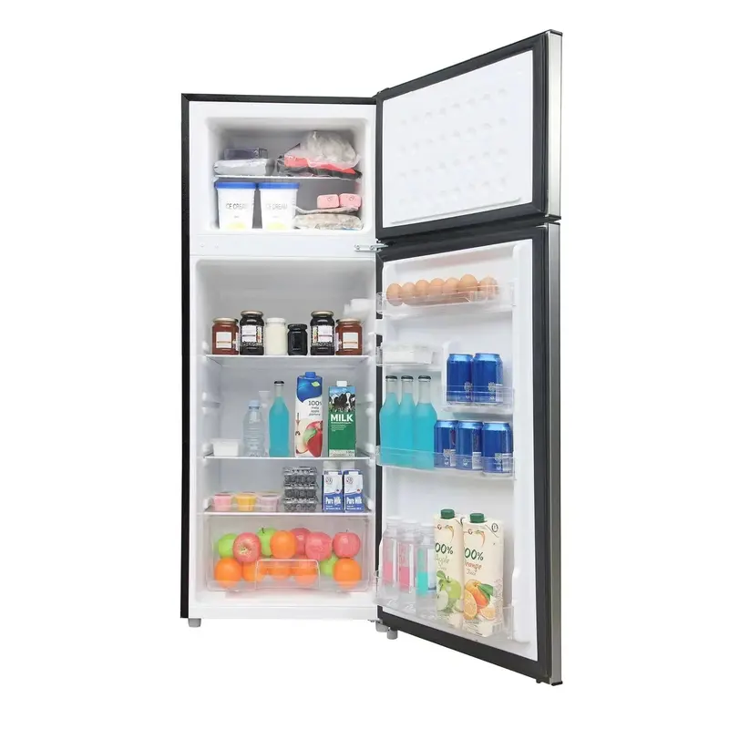 Platinum Series 7.5 Cubic Foot Refrigerator – Stainless Steel-Effect Exterior