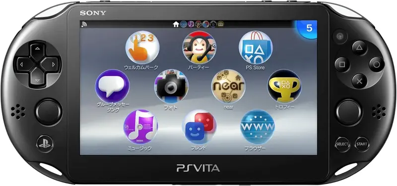 PlayStation Vita PCH-2000 Wi-Fi Handheld Console — Piano Black Edition