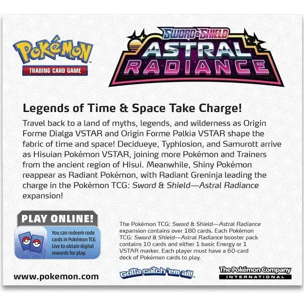 Pokémon Sword & Shield Astral Radiance Elite Trainer Box – Official TCG Starter Collection