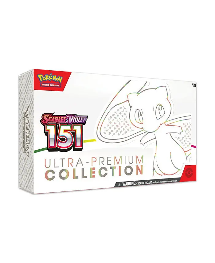 Pokémon Ultra Premium Collection: Scarlet & Violet – 151 Edition Featuring Mew and Mewtwo with 16 Booster Packs
