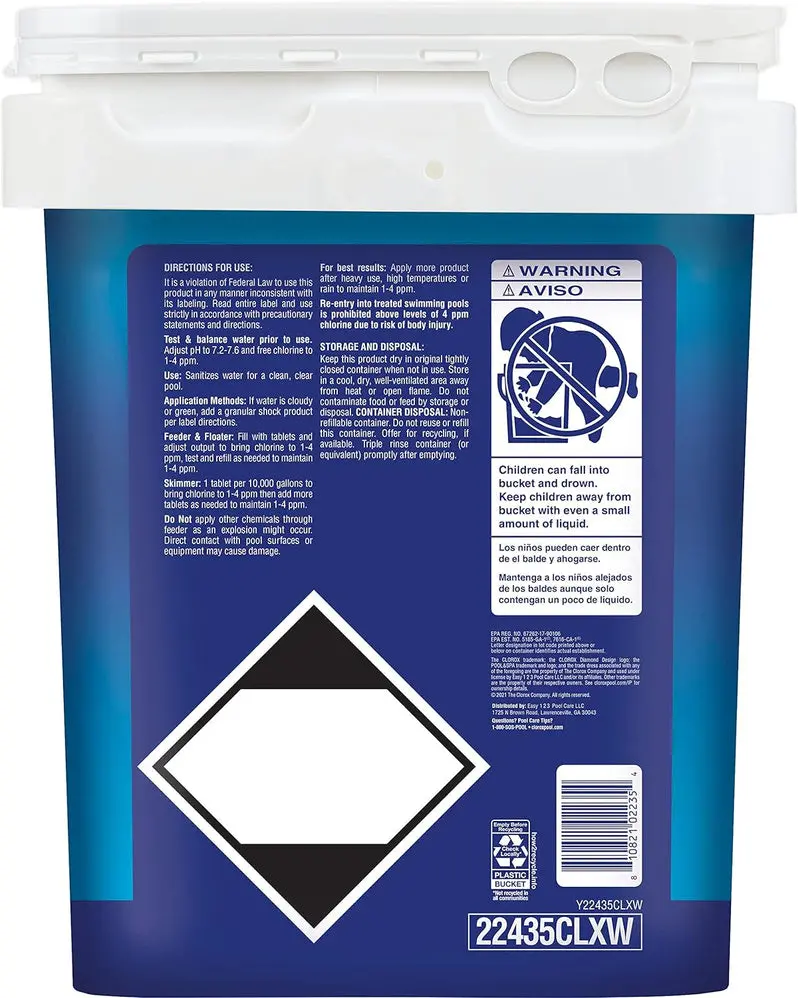 Pool & Spa Active99 Tri-Chlor Chlorine Tablets (3") | Slow-Dissolving Sanitizer for Algae & Bacteria Control | 35 lb Bulk Pack