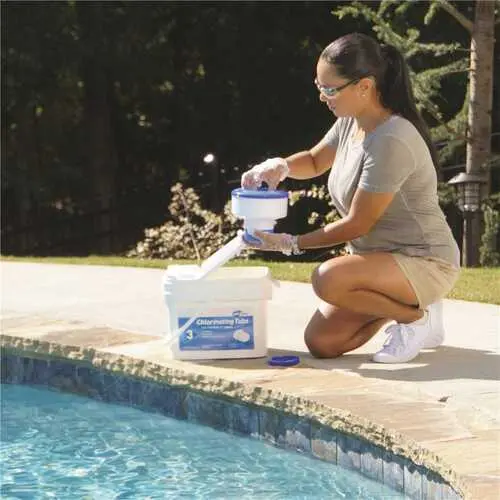 Pool Time Slow-Dissolve Chlorinating Tablets – 35 lb Residential Pool Sanitizer Pack