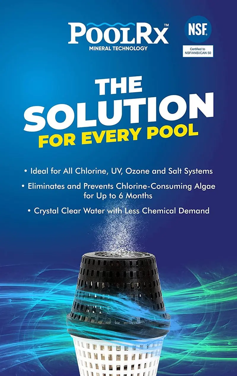 PoolRx Copper-Based Algaecide Units – 4-Pack Black Model for 20,000–30,000 Gallon Pools