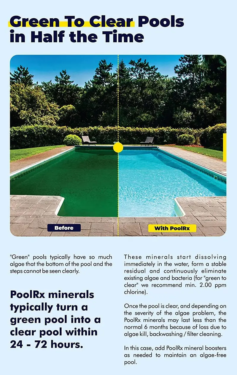 PoolRx Copper-Based Algaecide Units – 4-Pack Black Model for 20,000–30,000 Gallon Pools