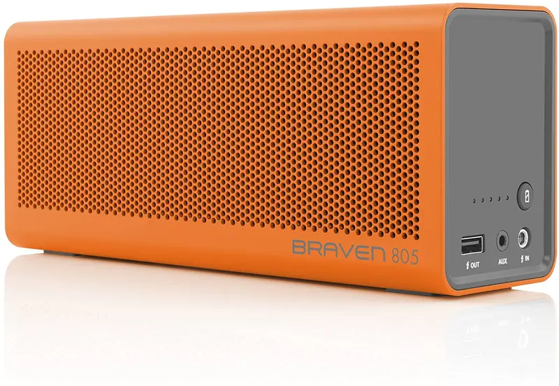 Portable Bluetooth Speaker with 18-Hour Playtime and Built-In Power Bank Functionality