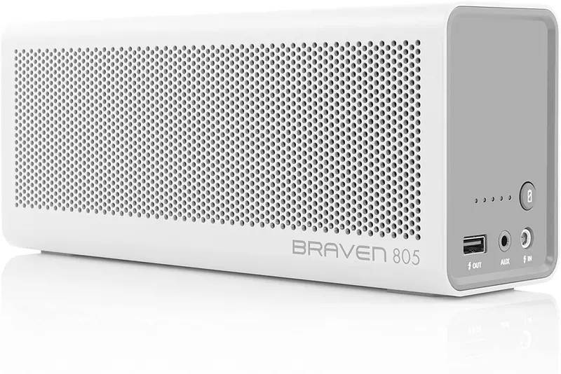 Portable Bluetooth Speaker with 18-Hour Playtime and Built-In Power Bank Functionality