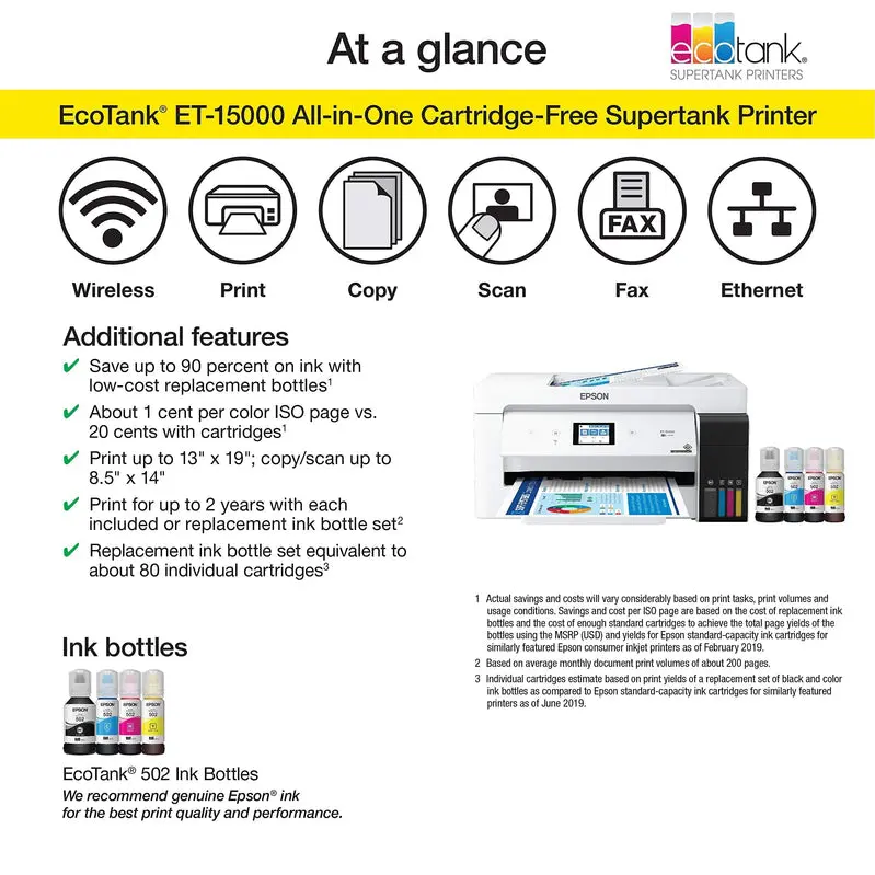 Portable Wireless Color All-in-One Inkjet Printer with Scan, Copy, and Mobile Printing