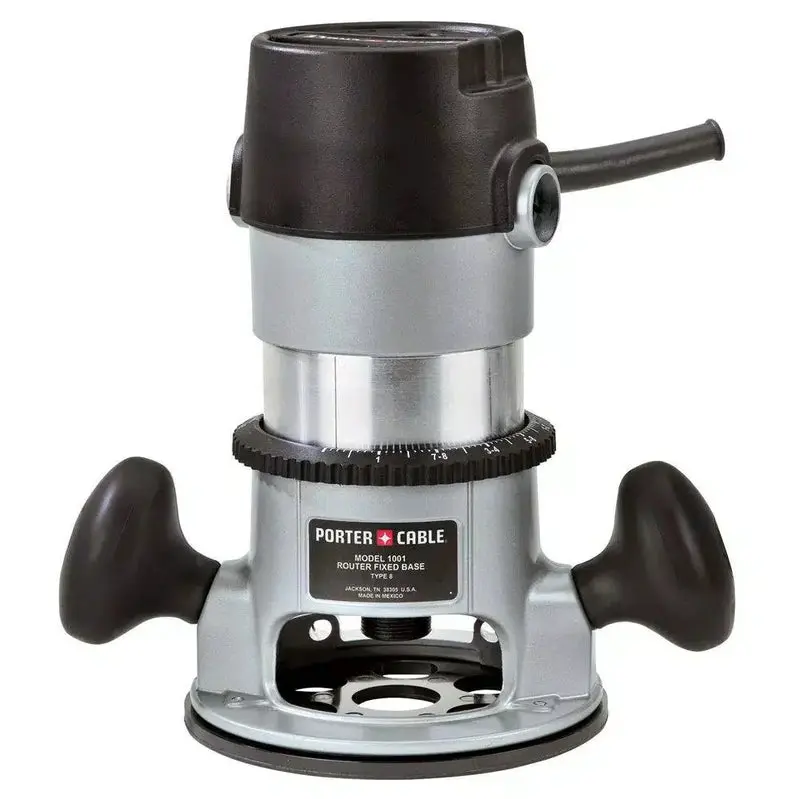 PORTER-CABLE 11-Amp Fixed-Base Wood Router with Precise Depth Adjustment