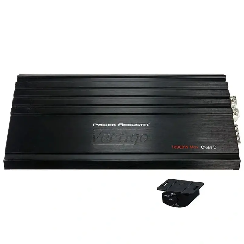 Power Acoustik 10,000W Class D Mono Car Amplifier for 1-Ohm Stable Subwoofer Operation