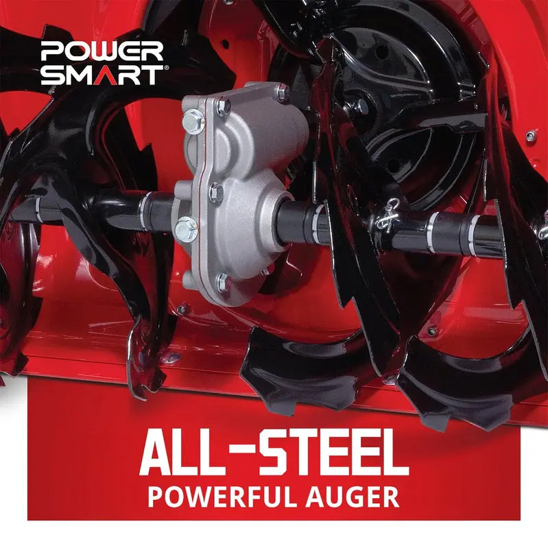 PowerSmart 26-Inch Two-Stage Gas Snow Blower with 252cc Engine, Electric Start & Self-Propulsion