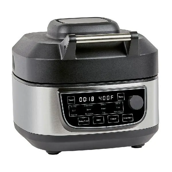 PowerXL Grill & Air Fryer Combo Plus – 12-in-1 Stainless Steel Indoor Cooker (1550W)