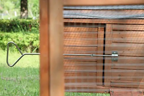 Pre-Assembled 80-Inch Wooden Chicken Coop – Complete Poultry Housing with Integrated Run Enclosure