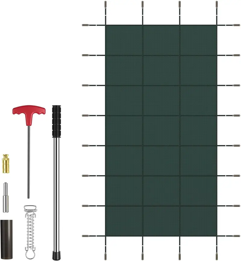 Precision-Fit Safety Cover for 32' × 16' In-Ground Pools — Sized to Fit 34' × 18' Actual Dimensions