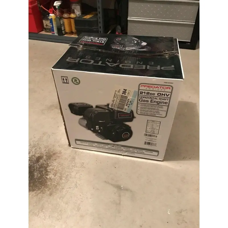 Predator 6.5 HP Horizontal Shaft Gas Engine – 212cc OHV Power Source for Generators and Small Equipment