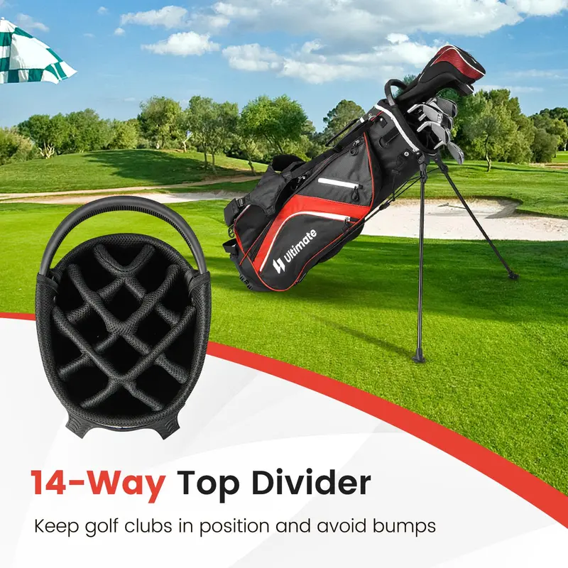 Premium 14-Way Golf Stand Bag – Reinforced Frame, Even Weight Distribution, Stable Carry