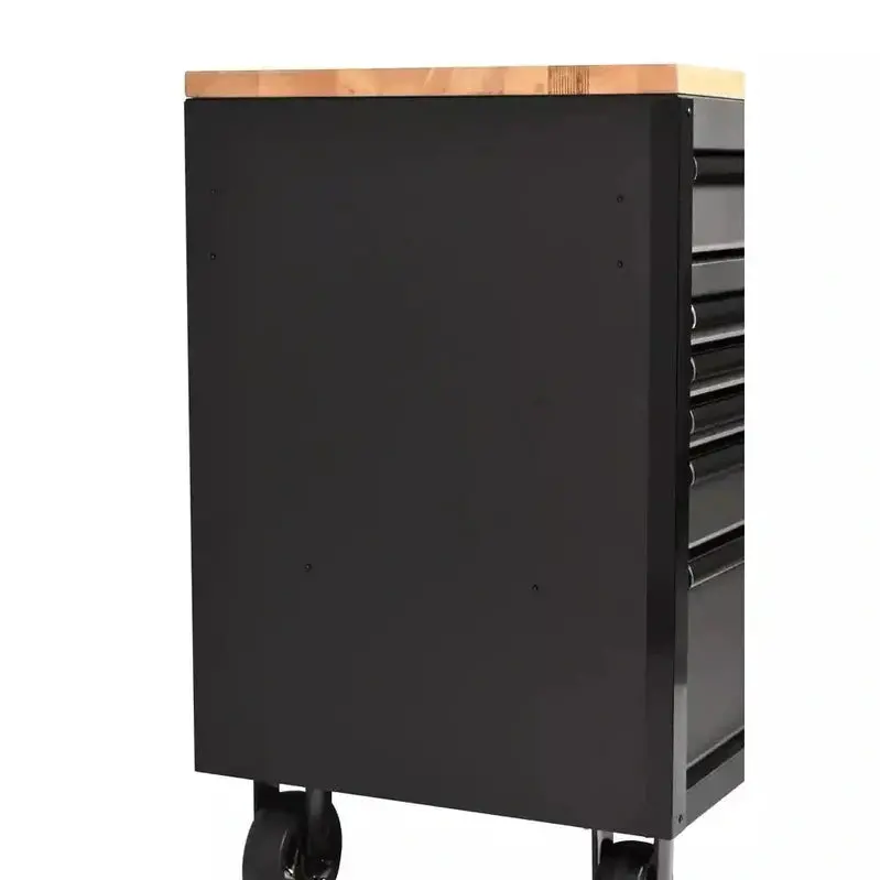 Premium 61" Workshop Workbench – Heavy-Duty 15-Drawer Mobile Unit with Solid Wood Worktop