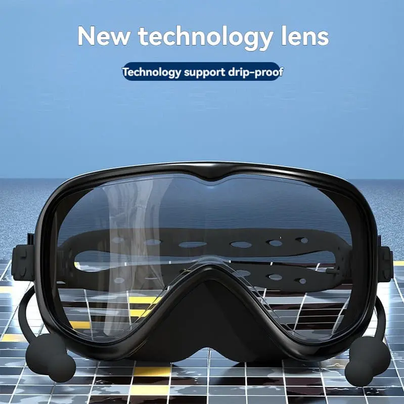Premium Anti-Fog Adult Swim Goggles – HD Optical Lens, Wide-Frame Silicone Comfort Fit