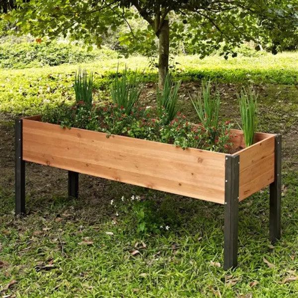 Premium Raised Garden Bed – Heavy-Duty Elevated Planter Box (70" x 24" x 29") Designed for Patios, Decks, and Small-Space Gardening