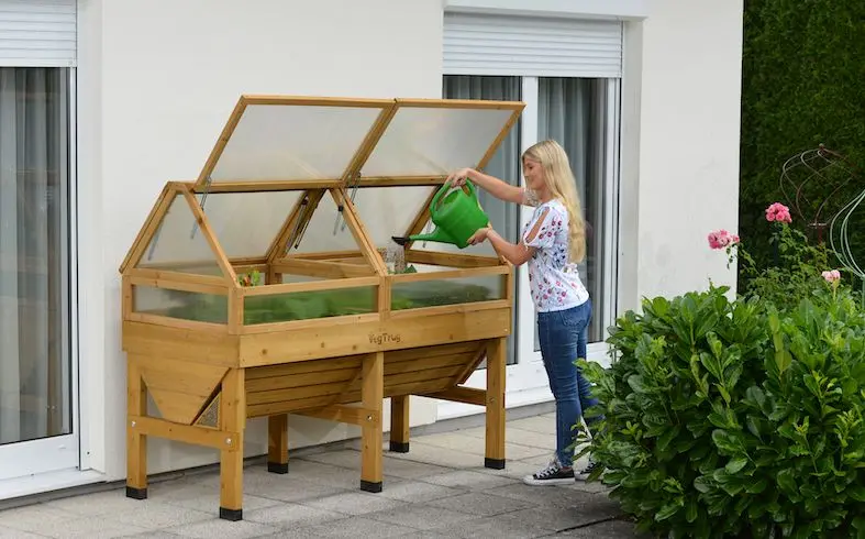 Premium Raised Garden Bed – Heavy-Duty Elevated Planter Box (70" x 24" x 29") Designed for Patios, Decks, and Small-Space Gardening