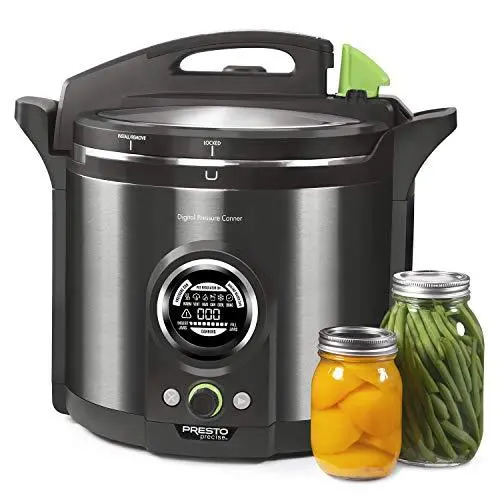 Presto 12-Quart Digital Pressure Canner Model 02144 – Stainless Steel with Smart Preset Cooking Programs
