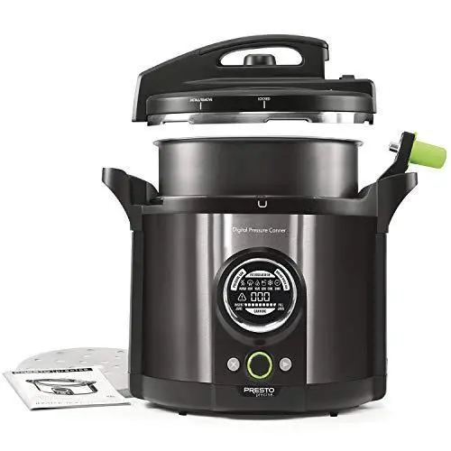 Presto 12-Quart Digital Pressure Canner Model 02144 – Stainless Steel with Smart Preset Cooking Programs