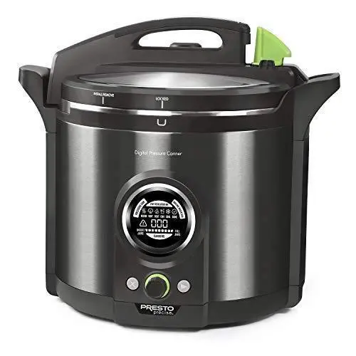 Presto 12-Quart Digital Pressure Canner Model 02144 – Stainless Steel with Smart Preset Cooking Programs