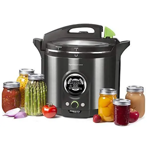 Presto 12-Quart Digital Pressure Canner Model 02144 – Stainless Steel with Smart Preset Cooking Programs
