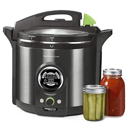 Presto 12-Quart Digital Pressure Canner Model 02144 – Stainless Steel with Smart Preset Cooking Programs