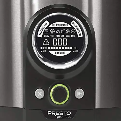 Presto 12-Quart Digital Pressure Canner Model 02144 – Stainless Steel with Smart Preset Cooking Programs