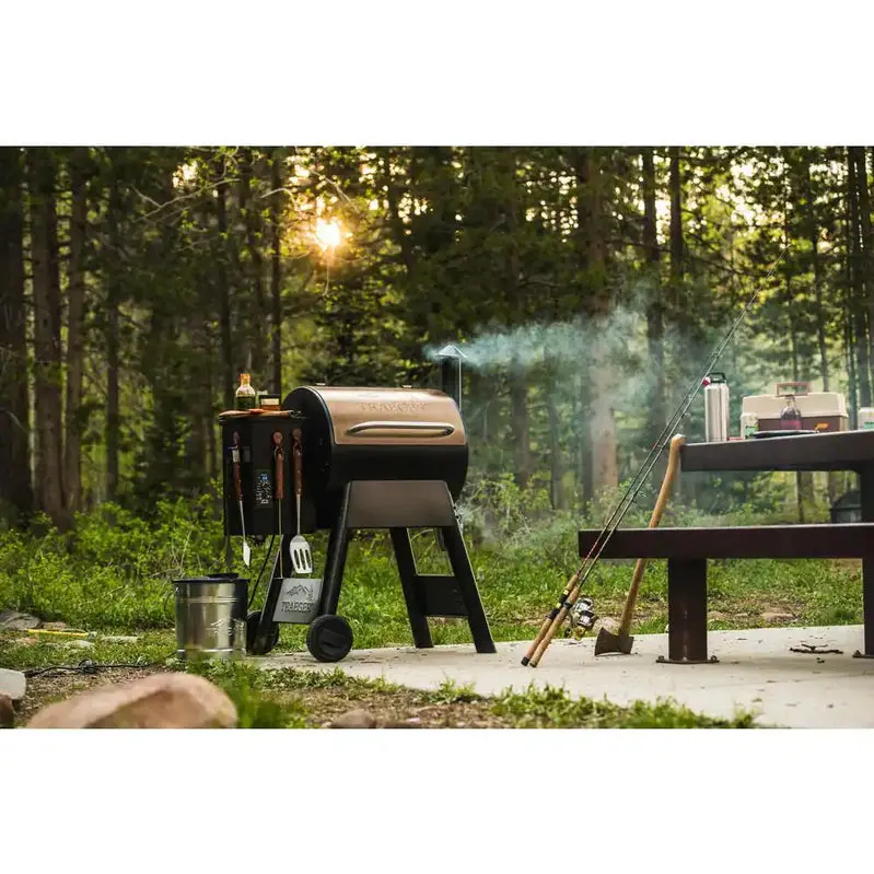 Pro Series Bronze Pellet Grill – 22-Inch Cooking Surface with Precision Temp Management
