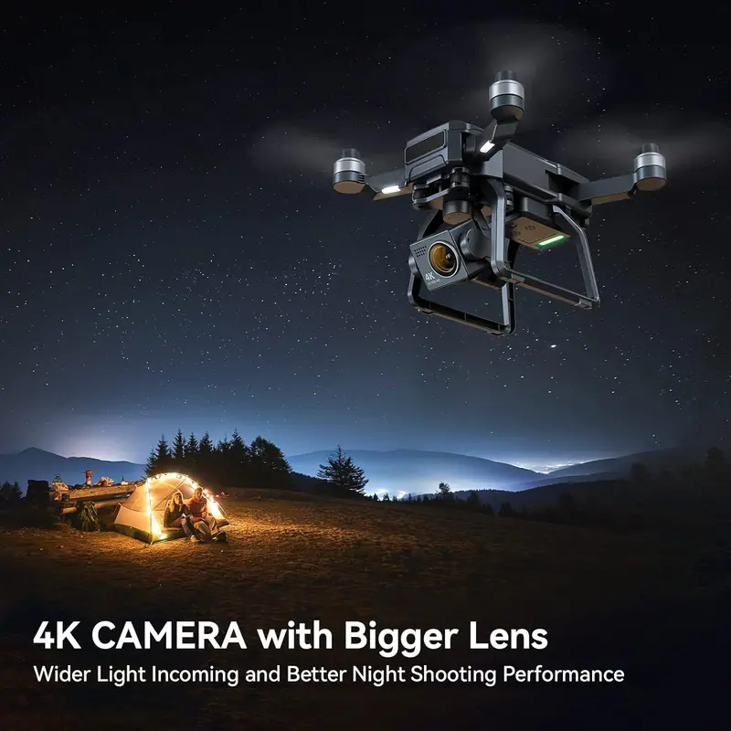 Professional 4K GPS Drone for Enthusiasts – 3-Axis Stabilized Gimbal, 2-Mile Control Range, 75-Minute Max Flight Time, and Triple-Battery Bundle
