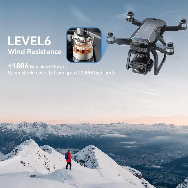 Professional 4K GPS Drone for Enthusiasts – 3-Axis Stabilized Gimbal, 2-Mile Control Range, 75-Minute Max Flight Time, and Triple-Battery Bundle