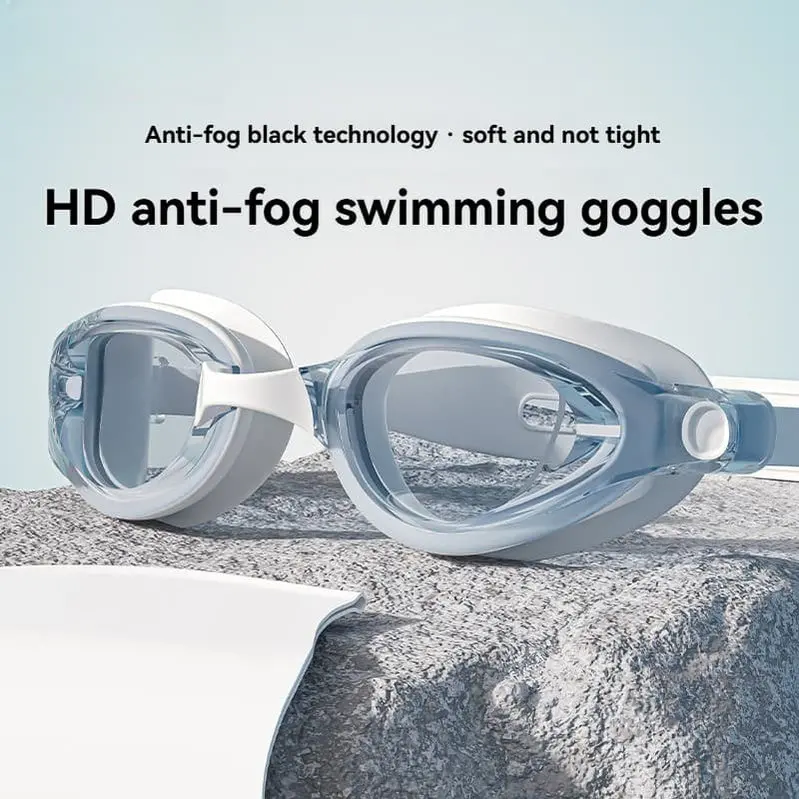 Professional Swim Goggles for Adults – HD Anti-Fog Lenses, Waterproof Performance Fit